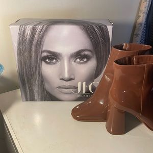 JLO Jennifer Lopez Cognac "Josey Boots" worn one time perfect condition